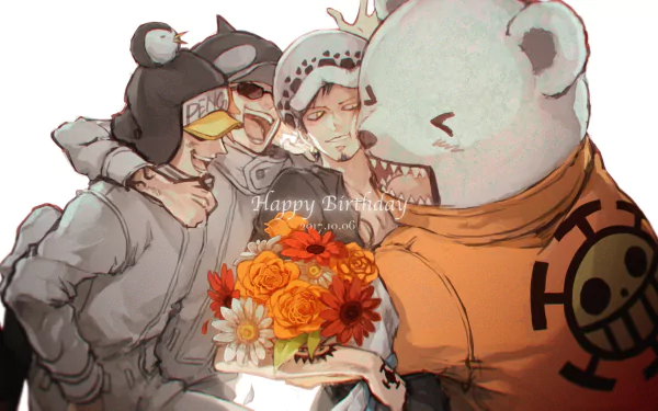 Shachi (One Piece) Penguin (One Piece) Bepo (One Piece) Trafalgar Law Anime One Piece HD Desktop Wallpaper | Background Image