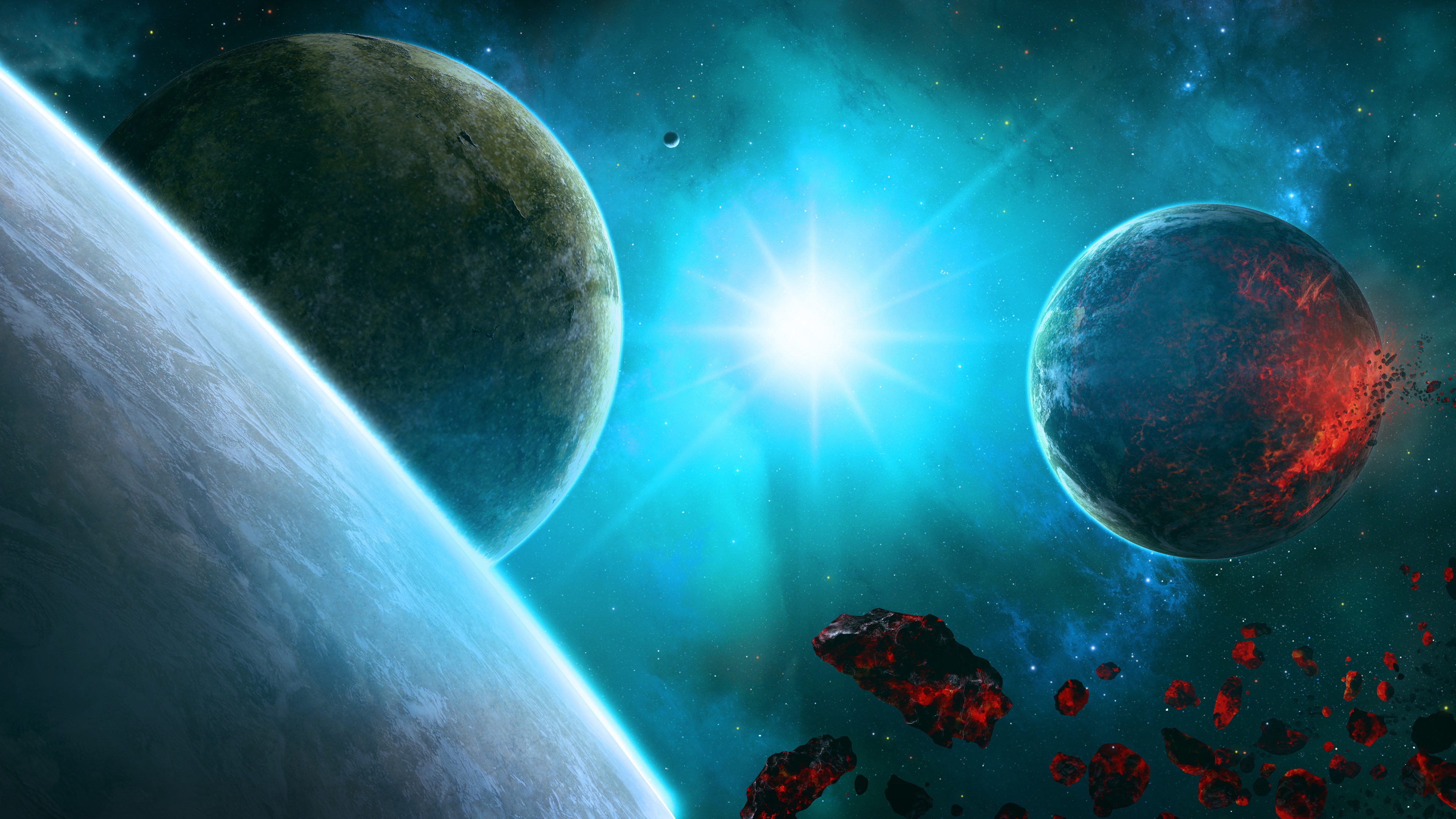 Planets In Space Wallpaper 9769