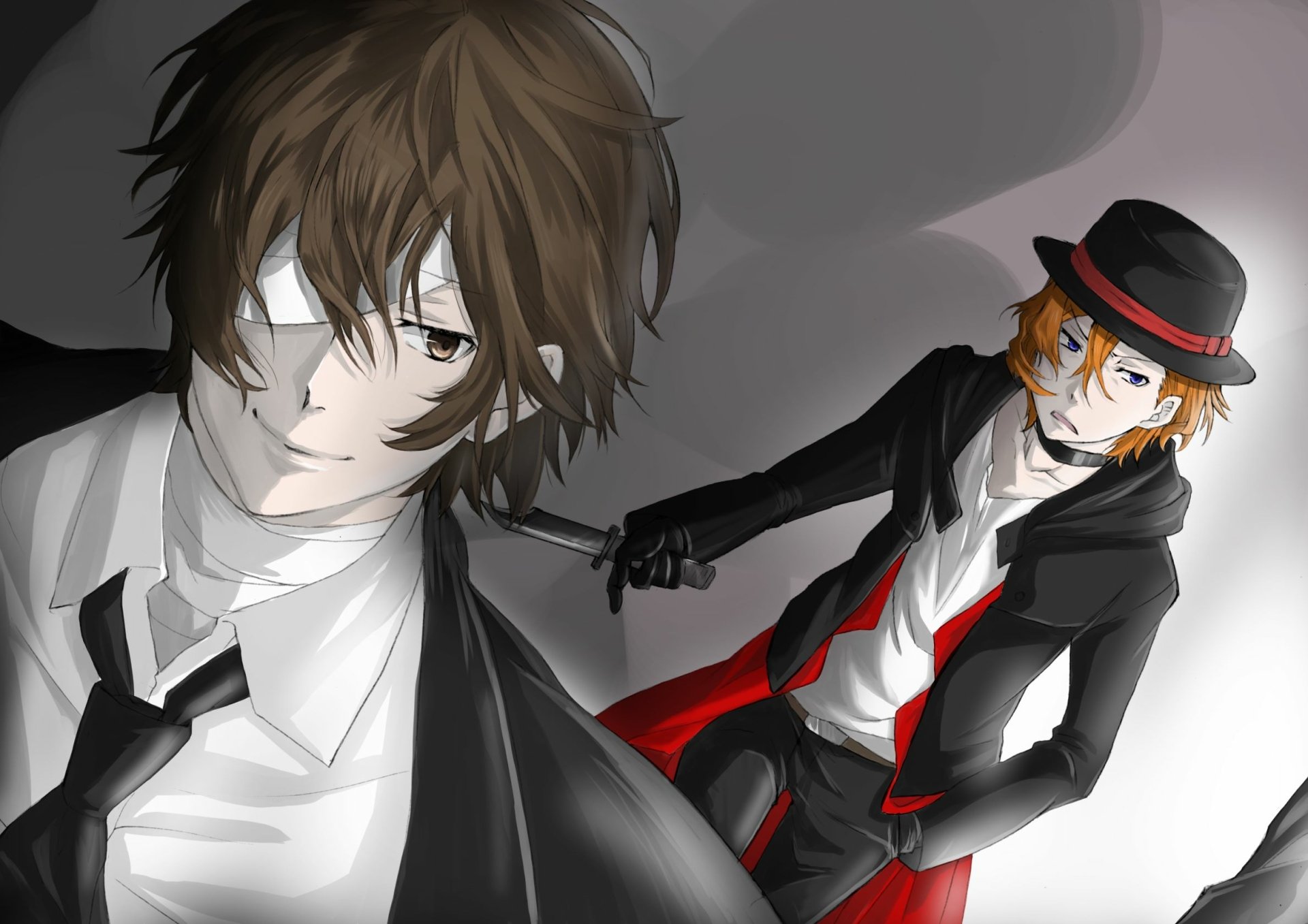 Download Chuuya Nakahara Osamu Dazai Anime Bungou Stray Dogs HD Wallpaper by トモハル