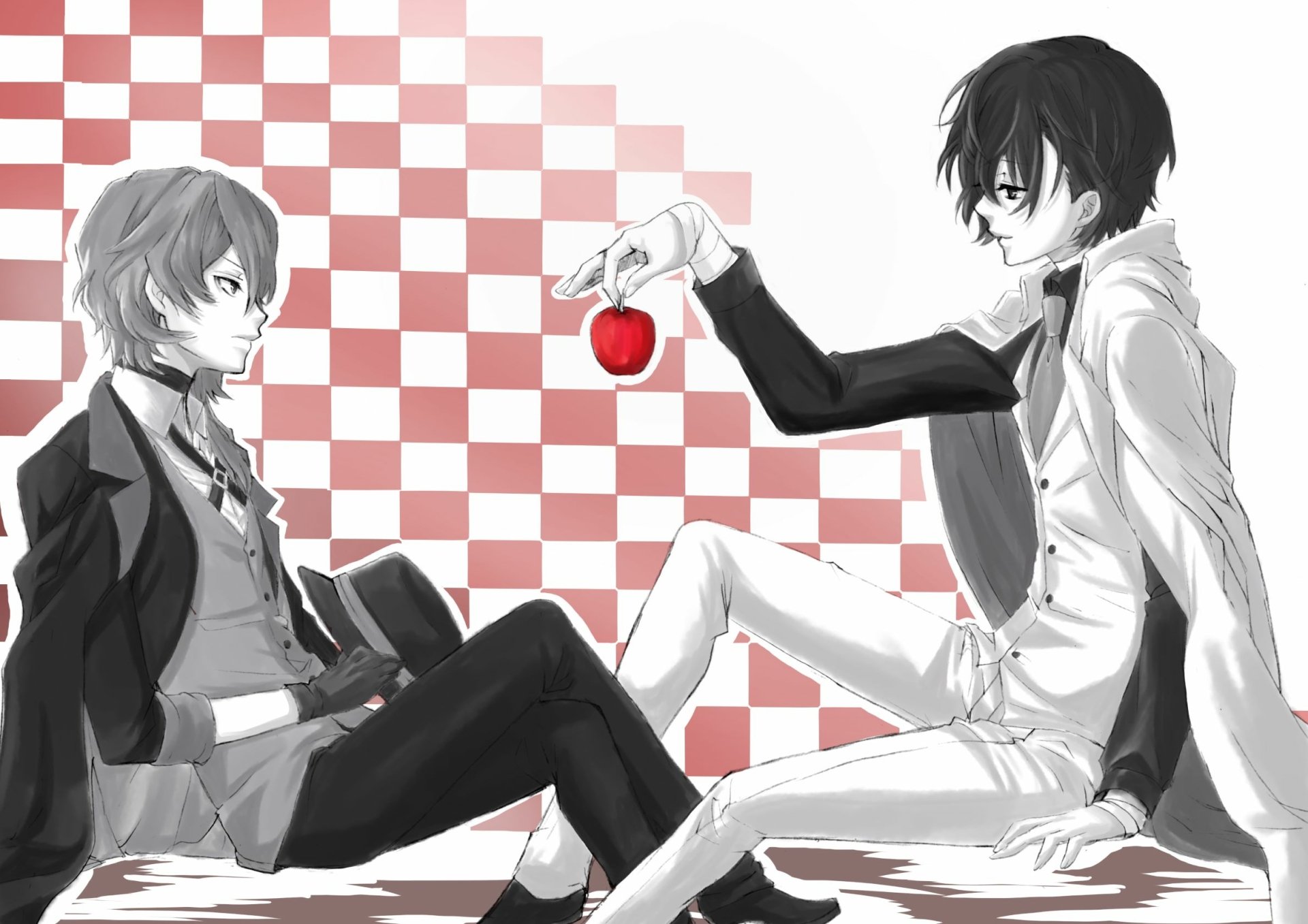 Download Chuuya Nakahara Osamu Dazai Anime Bungou Stray Dogs HD Wallpaper by トモハル