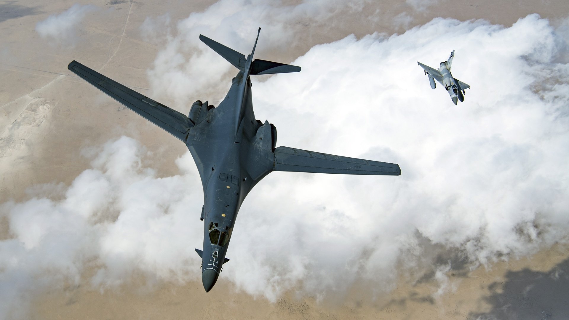 Download Bomber Warplane Aircraft Military Rockwell B-1 Lancer HD Wallpaper