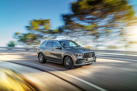 SUV silver car car Mercedes-AMG vehicle Mercedes-AMG GLE 53 HD Desktop Wallpaper | Background Image