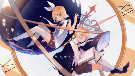 Len Kagamine Rin Kagamine Anime Vocaloid HD Desktop Wallpaper | Background Image