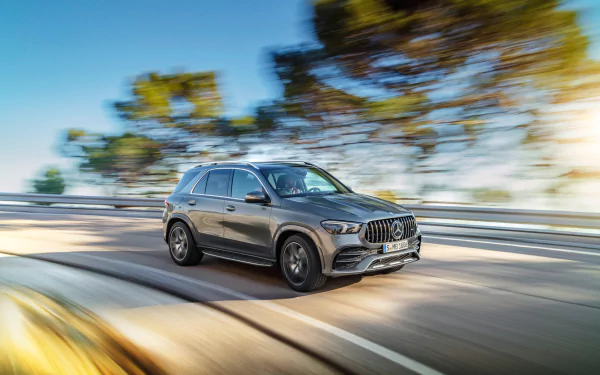 SUV silver car car Mercedes-AMG vehicle Mercedes-AMG GLE 53 HD Desktop Wallpaper | Background Image