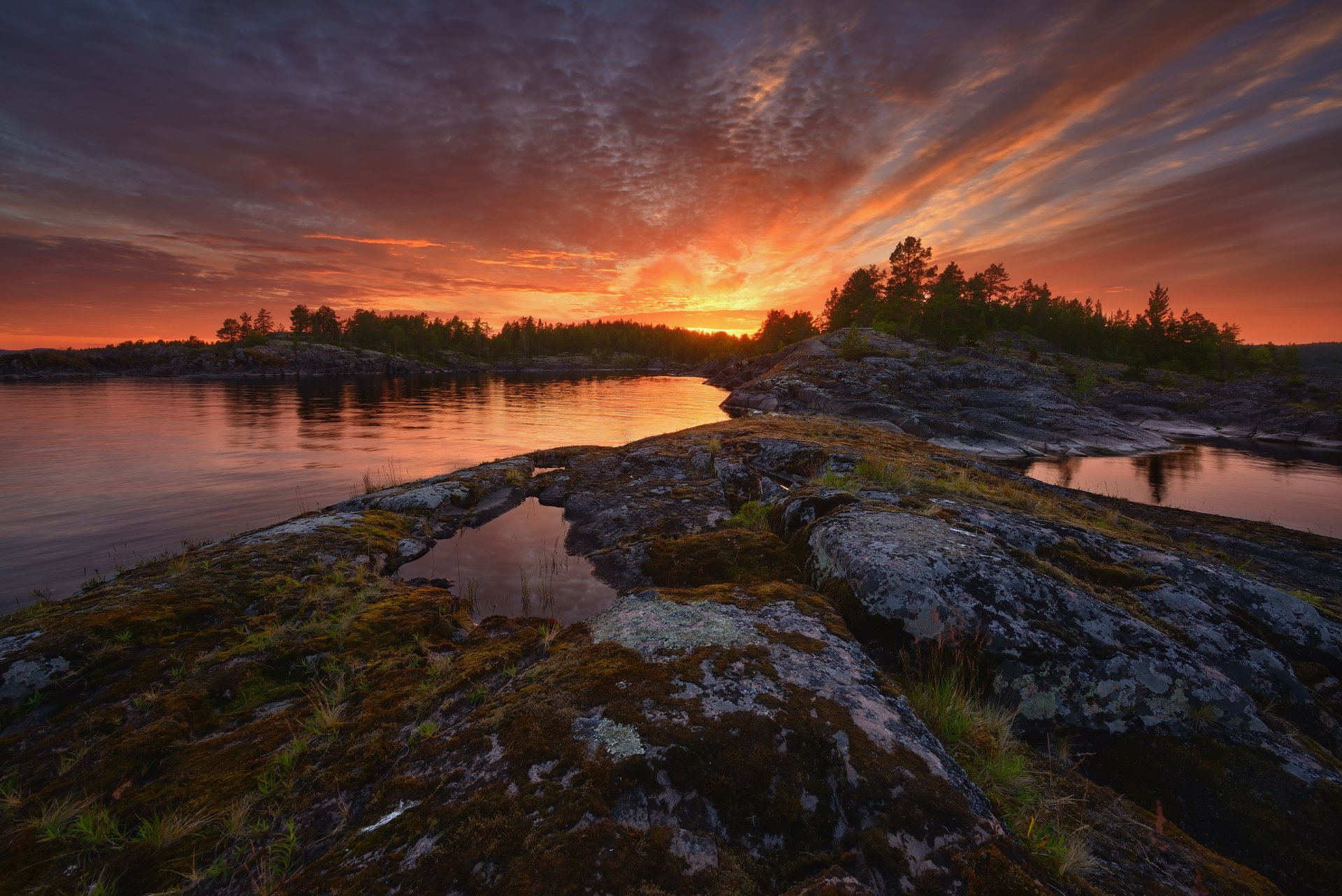 Download Lake Ladoga Nature Lake HD Wallpaper by Максим Евдокимов