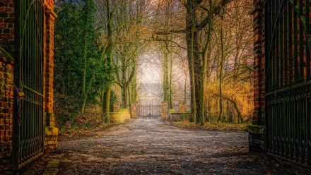 man made house gate HD Desktop Wallpaper | Background Image