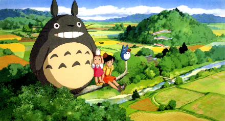 Satsuki Kusakabe Totoro (My Neighbor Totoro) Studio Ghibli Anime My Neighbor Totoro HD Desktop Wallpaper | Background Image