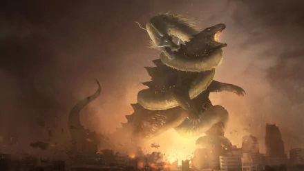 Lao Shan Lung monster dragon battle fantasy Godzilla HD Desktop Wallpaper | Background Image