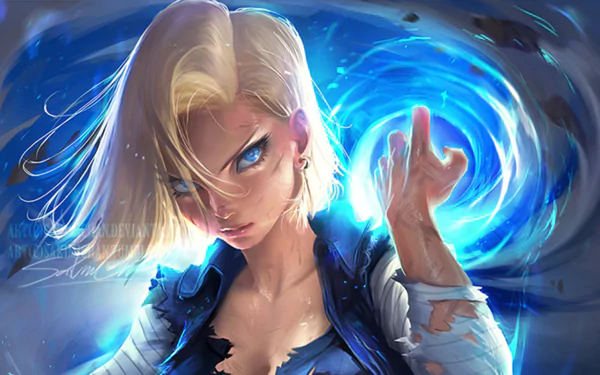  Android 18 by Sakimichan