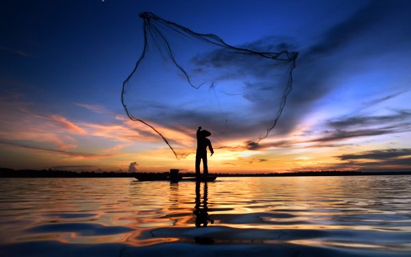 Photography Fisherman Lake HD Wallpaper | Background Image