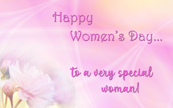 Holiday Women's Day Love Flower Gradient Pink HD Wallpaper | Background Image