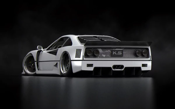  Ferrari F40 in White by Khyzyl Saleem