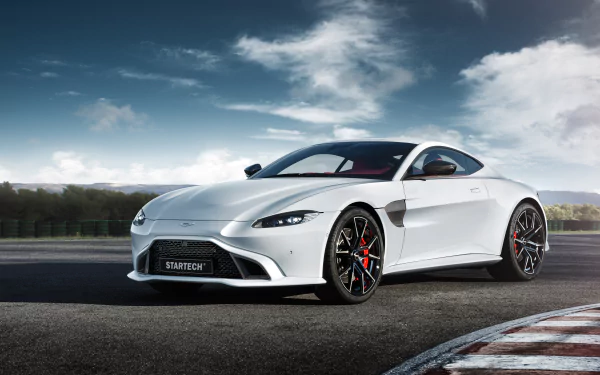 supercar white car car Aston Martin vehicle Aston Martin Vantage HD Desktop Wallpaper | Background Image