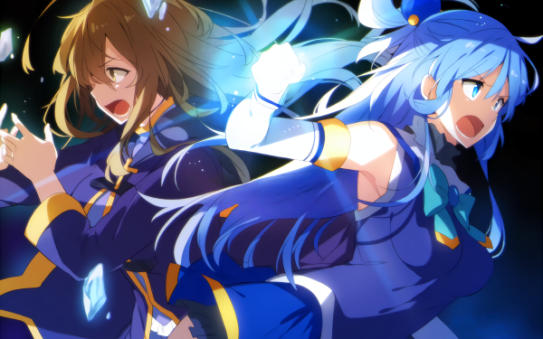 Anime KonoSuba - God’s blessing on this wonderful world!! KonoSuba Aqua Wiz HD Wallpaper | Background Image