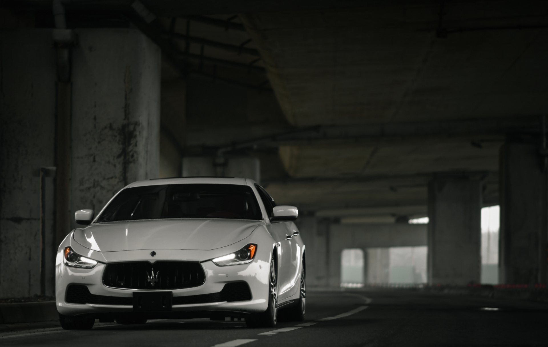 Download White Car Car Maserati Vehicle Maserati Ghibli 4k Ultra HD