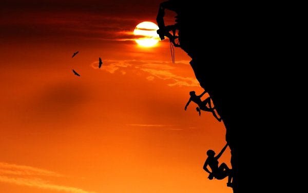 Sports Climbing Sunset HD Wallpaper | Background Image