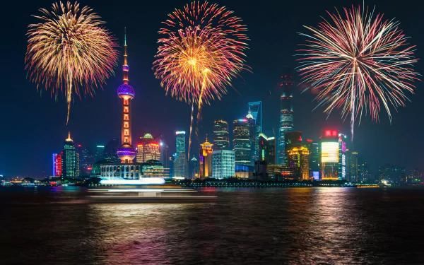  Fireworks over Shanghai