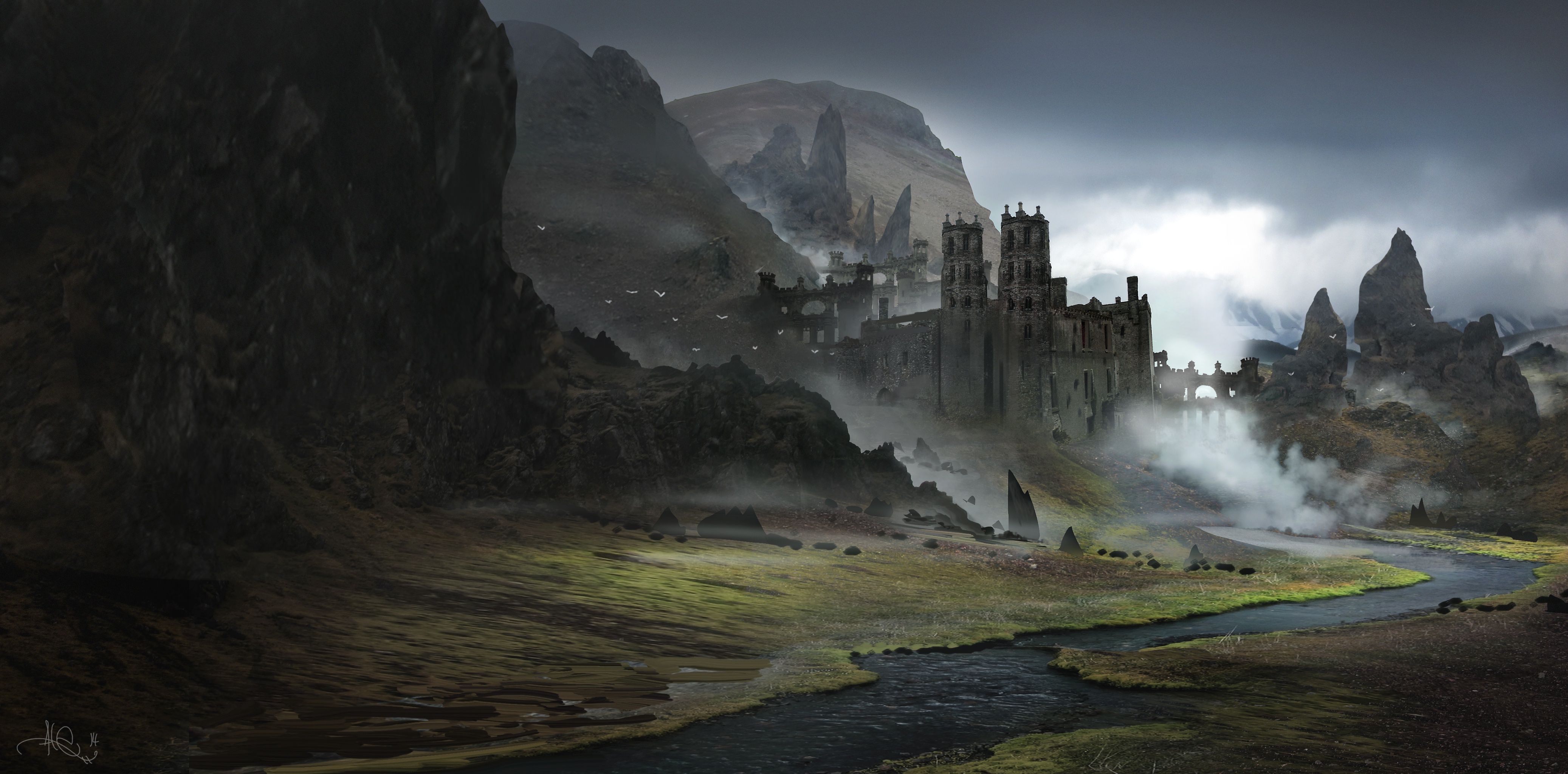 Fantasy Castle HD Wallpaper by Alejandro Olmedo