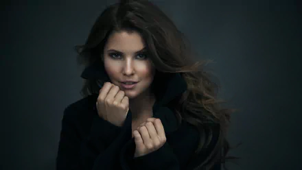 long hair brown eyes brunette Celebrity Amanda Cerny HD Desktop Wallpaper | Background Image