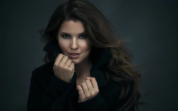 long hair brown eyes brunette Celebrity Amanda Cerny HD Desktop Wallpaper | Background Image